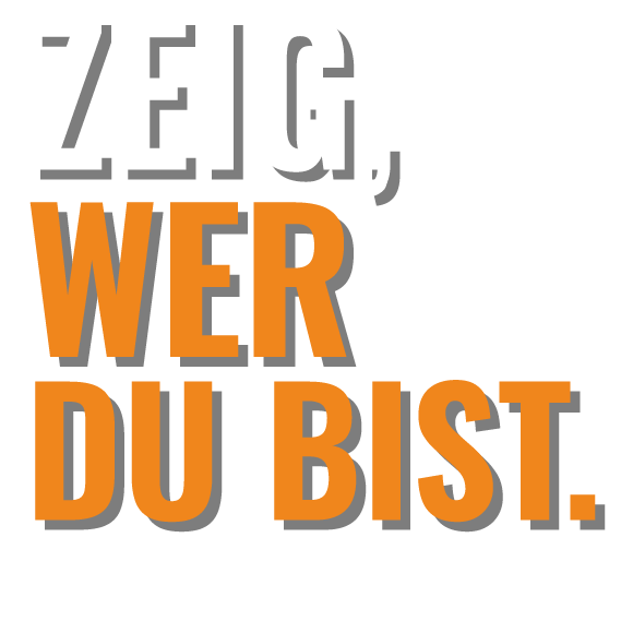 LIMITJAEGER Markenartefakt mit dem Claim Zeig, wer du bist.